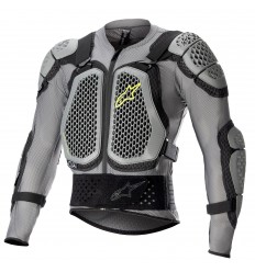 Peto De Protección Alpinestars Bionic Action V2 Gris Negro Amarillo Fluor |65068