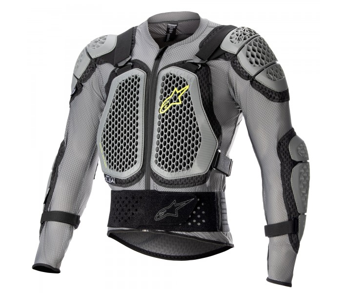 Peto De Protección Alpinestars Bionic Action V2 Gris Negro Amarillo Fluor |65068