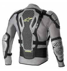 Peto De Protección Alpinestars Bionic Action V2 Gris Negro Amarillo Fluor |65068