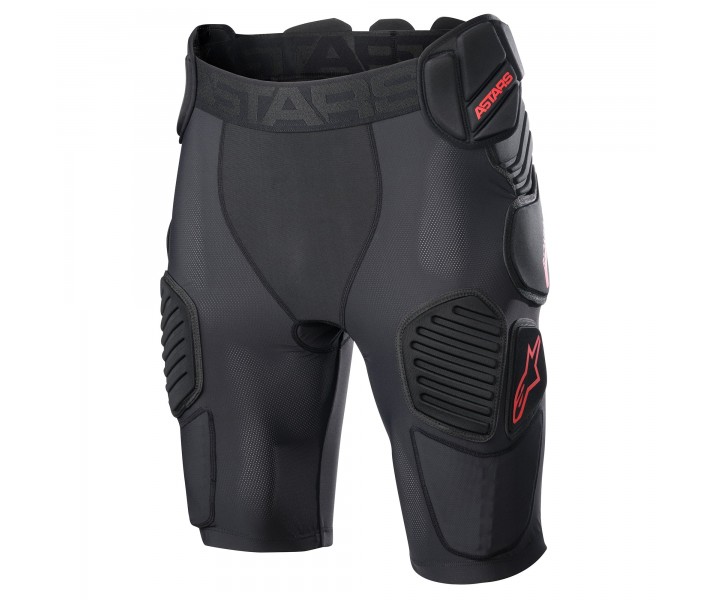 Pantalón Corto De Protección Bionic Pro Negro Rojo |6507523-13|