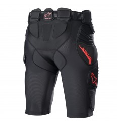 Pantalón Corto De Protección Bionic Pro Negro Rojo |6507523-13|