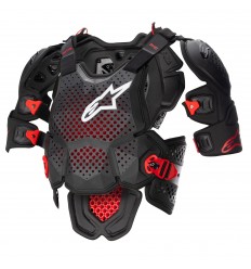 Peto Alpinestars A-10 V2 Full Anthracita Negro Rojo |6700523-1431|