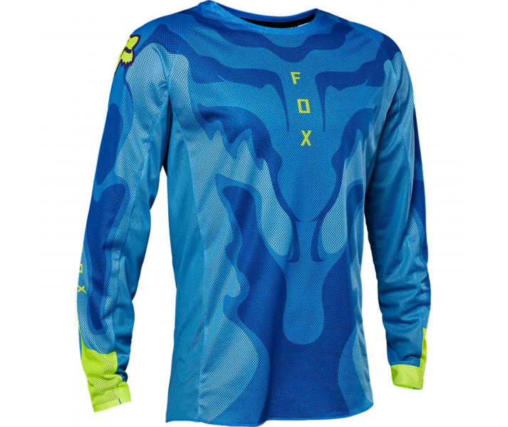 Camiseta Fox Airline Exo Azul Amarillo |28843-026|