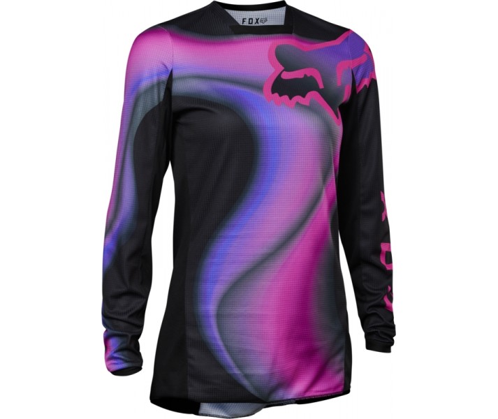 Camiseta Fox Mujer 180 Toxsyk Negro Rosa |29759-285|