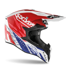 Casco Airoh Wraap Six Days 2022 France Gloss Blanco Azul Rojo |WRSX38|