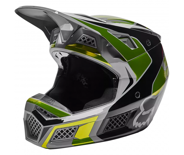 Casco Fox V3 Rs Mirer Amarillo Fluor |28026-130|