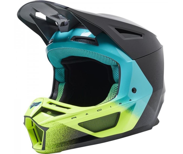 Casco Fox V2 Rkane Gris Amarillo |28802-086|