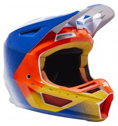 Casco Fox V2 Rkane Naranja Azul |28802-592|