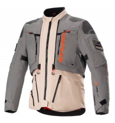 Chaqueta Alpinestars Amt-10R Drystar Xf Gris Marrón Naranja |3209623-9684|