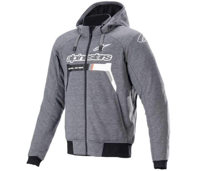 Sudadera Alpinestars Chrome Ignition Gris Blanco |4200822-9162|