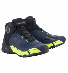 Zapatillas Alpinestars Cr-X Drystar Riding Negro Azul Amarillo Fluor |2611820-17