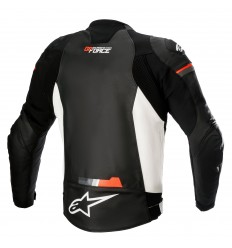 Chaqueta Alpinestars Gp Force Leather Negro Blanco Rojo Fluor |3100822-1231|