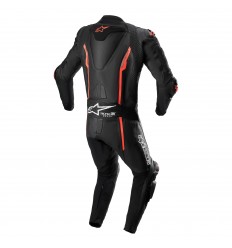 Mono Alpinestars Missile V2 Leather 1 Pc Negro Rojo Fluor |3150122-1030|