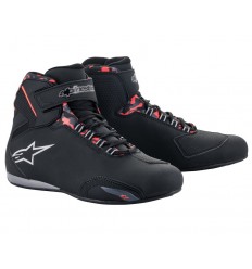 Zapatillas Alpinestars Sektor Waterproof Negro Gris Rojo Fluor |2544519-1118|