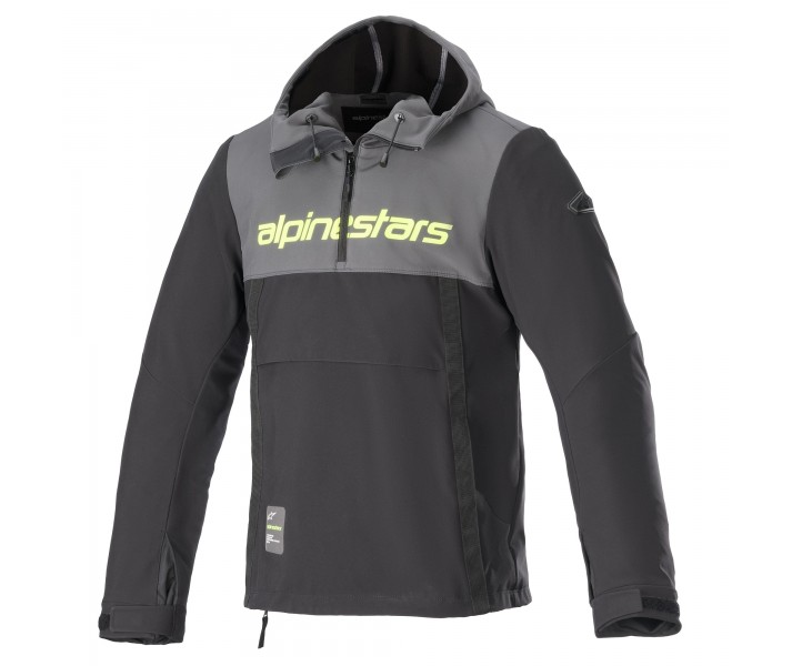 Sudadera Alpinestars Sherpa Gris Negro Amarillo Fluor |4208123-9151|