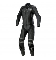 Mono Alpinestars Mujer Gp Plus 2 Pc Leather Negro Gris |3170522-1024|