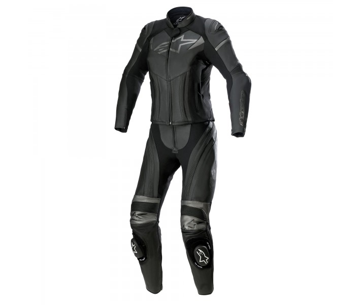 Mono Alpinestars Mujer Gp Plus 2 Pc Leather Negro Gris |3170522-1024|