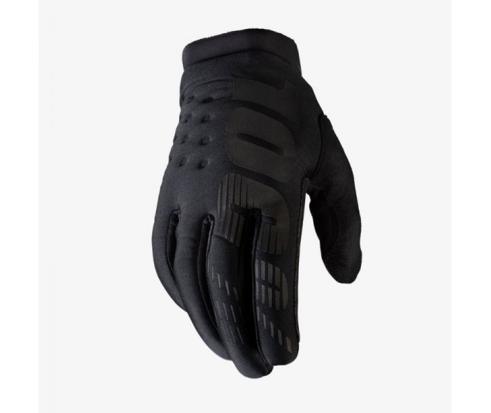 Guantes 100% Brisker Negro |100030000|