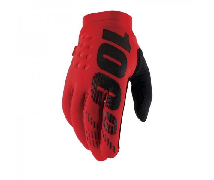 Guantes 100% Brisker Rojo |100030003|