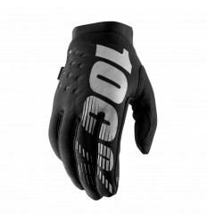 Guantes Mujer 100% Brisker Negro Gris |1101605709|