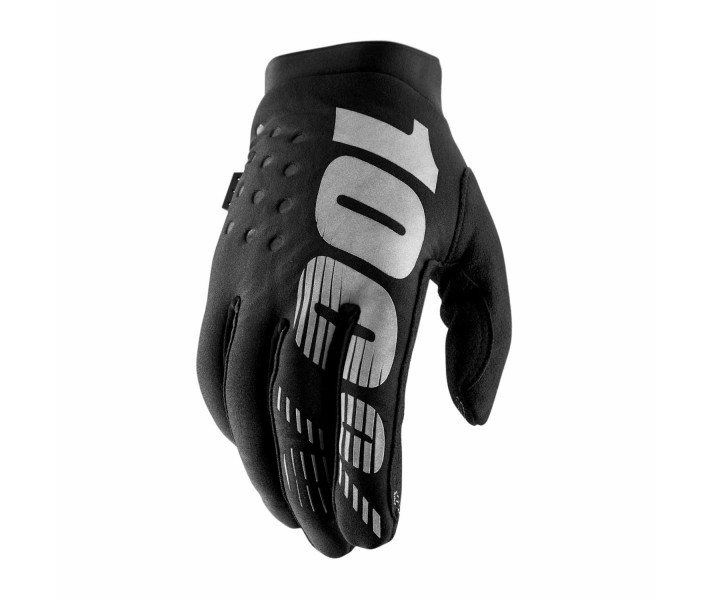 Guantes Mujer 100% Brisker Negro Gris |1101605709|