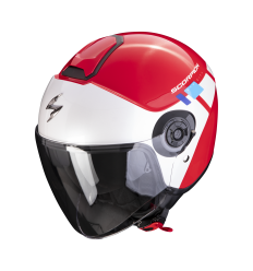 Casco Scorpion Exo-City II Mall Rojo Blanco Azul |183-422-316|