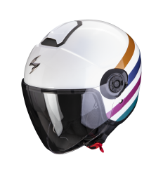 Casco Scorpion Exo-City II Bee Blanco Verde Oro |183-423-317|