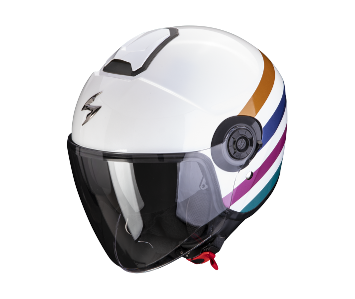 Casco Scorpion Exo-City II Bee Blanco Verde Oro |183-423-317|