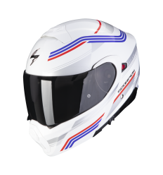 Casco Scorpion Exo-930 Multi Blanco Azul Rojo |94-412-236|