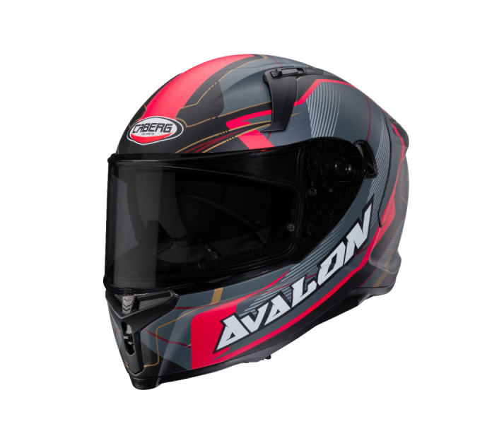 Casco Caberg Avalon X Optic Negro Gris Mate Rojo |C2QI60L7|