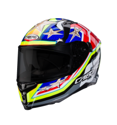 Casco Caberg Avalon X Track Negro Amarillo Rojo Azul |C2QH60J9|