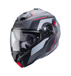 Casco Caberg Duke Evo Move Mate Gun Metal Negro Rojo |C0KB60L2|