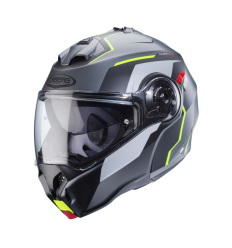 Casco Caberg Duke Evo Move Mate Gun Metal Negro Amarillo Fluor |C0KB60L1|