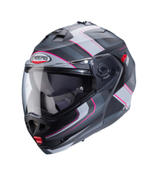 Casco Caberg Duke X Tour Negro Mate Fucsia Antracita Plata |C0IL60G5|