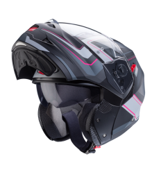 Casco Caberg Duke X Tour Negro Mate Fucsia Antracita Plata |C0IL60G5|