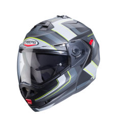 Casco Caberg Duke X Tour Negro Mate Amarillo Fluor Antracita Plata |C0IL60I5|