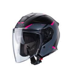 Casco Caberg Flyon II Boss Negro Gris Mate Fucsia |C4HF60L9|