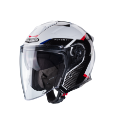 Casco Caberg Flyon II Boss Blanco Rojo Azul |C4HF60M6|