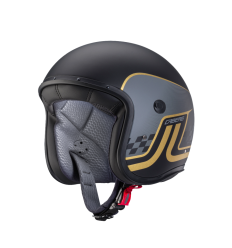 Casco Caberg Freeride Trophy Negro Gris Mate Dorado |C4CX00L4|