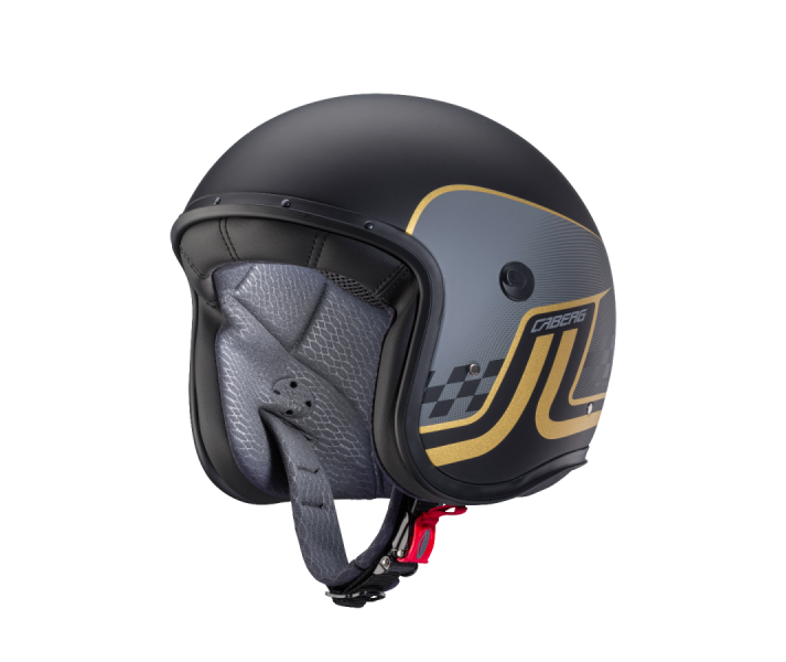 Casco Caberg Freeride Trophy Negro Gris Mate Dorado |C4CX00L4|