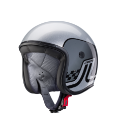 Casco Caberg Freeride Trophy Plata Negro Gris |C4CX00L5|