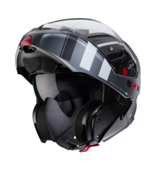 Casco Caberg Horus X Road Negro Mate Gun Metal Blanco |C0JD60M4|