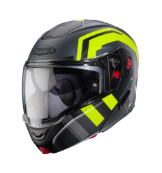 Casco Caberg Horus X Road Mate Gun Metal Negro Amarillo Fluor |C0JD60L1|