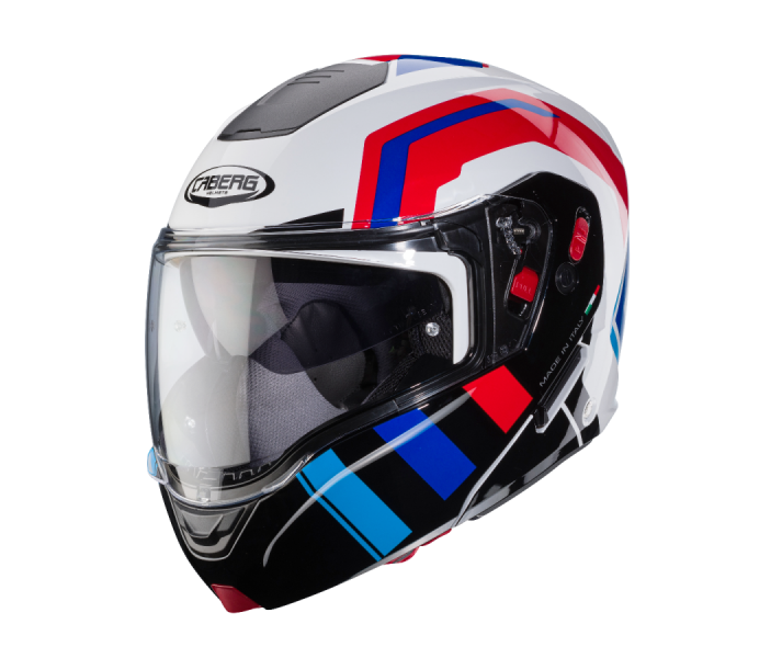 Casco Caberg Horus X Road Blanco Negro Rojo Azul |C0JD60M6|