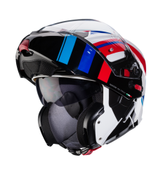 Casco Caberg Horus X Road Blanco Negro Rojo Azul |C0JD60M6|