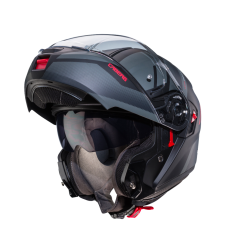 Casco Caberg Levo X Manta Negro Mate Antracita Rojo |C0GE60H9|