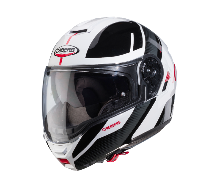 Casco Caberg Levo X Manta Blanco Antracita Negro Rojo |C0GE60L3|