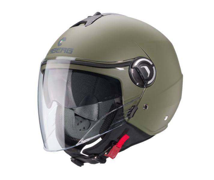 Casco Caberg Riviera V4X Verde militar Mate |C6HA6029|