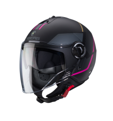 Casco Caberg Riviera V4X Geo Negro Mate Fucsia Antracita |C6HD60G5|