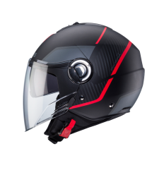 Casco Caberg Riviera V4X Geo Negro Mate Rojo Antracita |C6HD60K5|